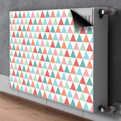 Couvercle magnétique du radiateur Triangles colorés