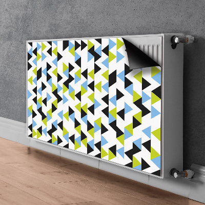 Un tapis avec un imprimé radiateur Triangles volants