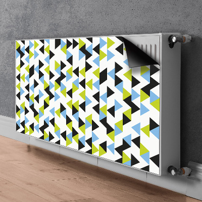 Un tapis avec un imprimé radiateur Triangles volants