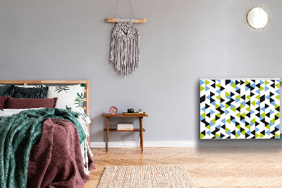 Un tapis avec un imprimé radiateur Triangles volants