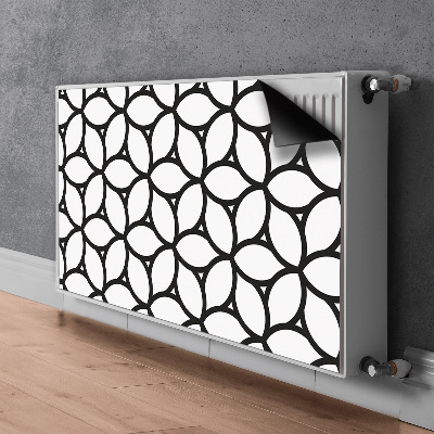 Un tapis avec un imprimé radiateur Formes géométriques