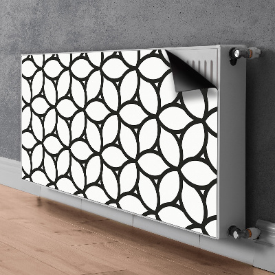 Un tapis avec un imprimé radiateur Formes géométriques