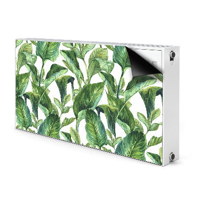 Cache radiateur déco Feuilles tropicales