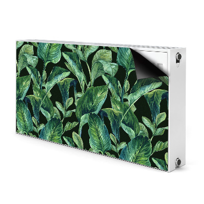 Cache radiateur déco Feuilles tropicales