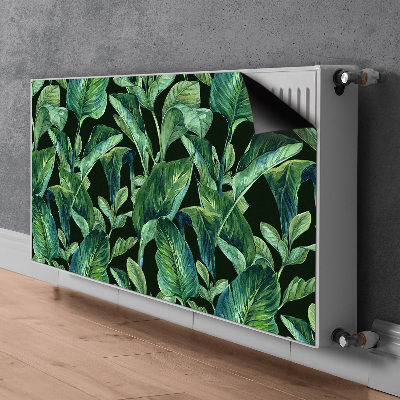 Cache radiateur déco Feuilles tropicales