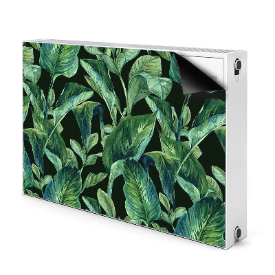 Cache radiateur déco Feuilles tropicales