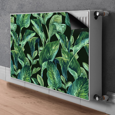 Cache radiateur déco Feuilles tropicales