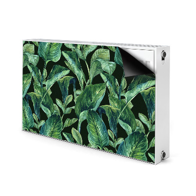 Cache radiateur déco Feuilles tropicales