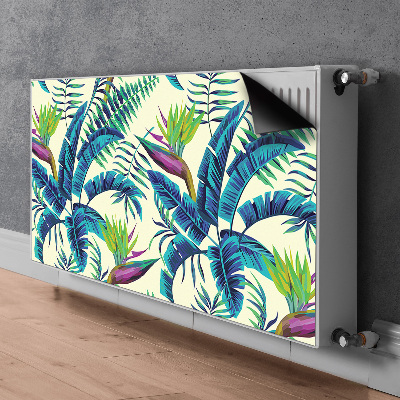 Cache radiateur déco Image tropicale