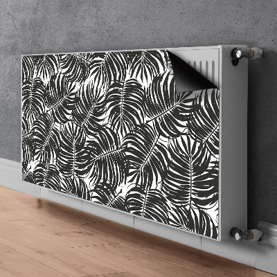 Tapis magnétique pour radiateur Feuilles noires