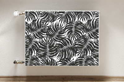 Tapis magnétique pour radiateur Feuilles noires