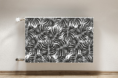 Tapis magnétique pour radiateur Feuilles noires