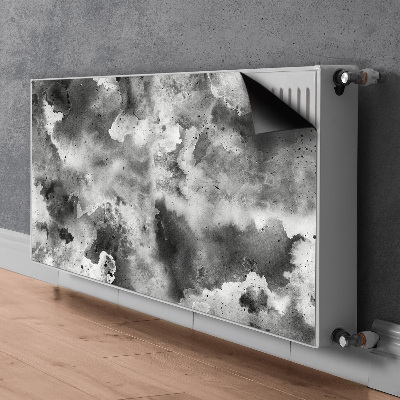 Cache radiateur déco Nuages ​​noirs