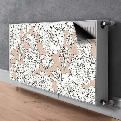 Cache radiateur déco Fleurs artistiques