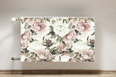 Cache radiateur déco Bouquet de roses vintage