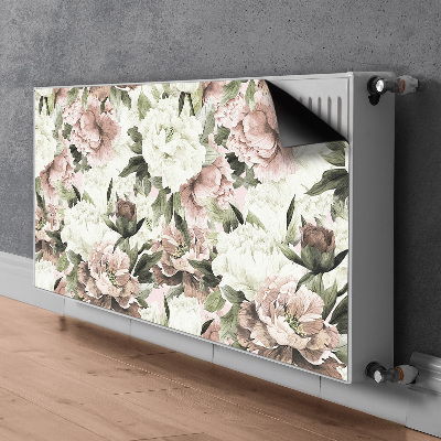 Cache radiateur déco Bouquet de roses vintage