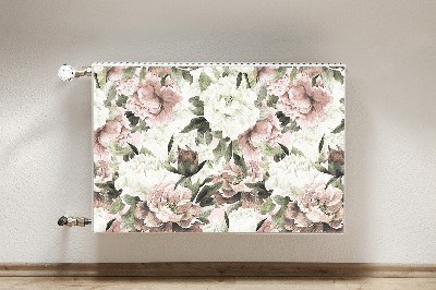 Cache radiateur déco Bouquet de roses vintage