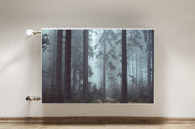 Tapis de radiateur décoratif Forêt brumeuse