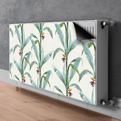 Cache radiateur déco Plantes tropicales