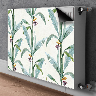 Cache radiateur déco Plantes tropicales