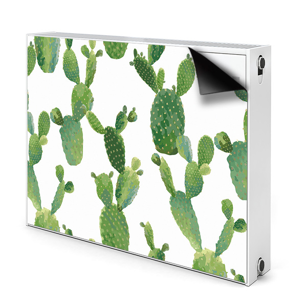 Tapis de radiateur décoratif Cactus peint