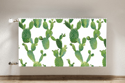 Tapis de radiateur décoratif Cactus peint