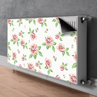 Cache radiateur déco Fleurs pastel