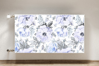 Tapis de radiateur décoratif Roses bleues