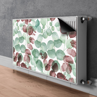 Un tapis avec un imprimé radiateur Motif floral