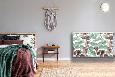 Un tapis avec un imprimé radiateur Motif floral