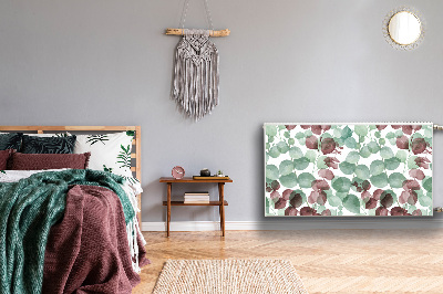 Un tapis avec un imprimé radiateur Motif floral