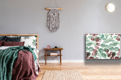 Un tapis avec un imprimé radiateur Motif floral