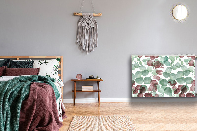 Un tapis avec un imprimé radiateur Motif floral