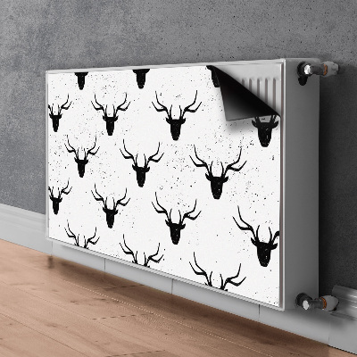 Tapis magnétique pour radiateur Modèle de cerf noir