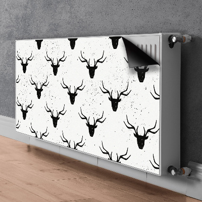 Tapis magnétique pour radiateur Modèle de cerf noir