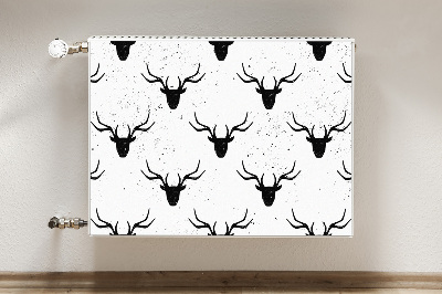 Tapis magnétique pour radiateur Modèle de cerf noir