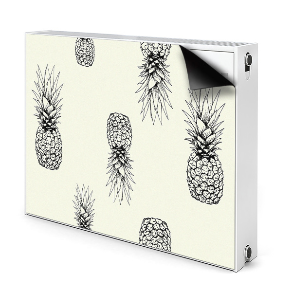 Cache radiateur déco Ananas en plastique