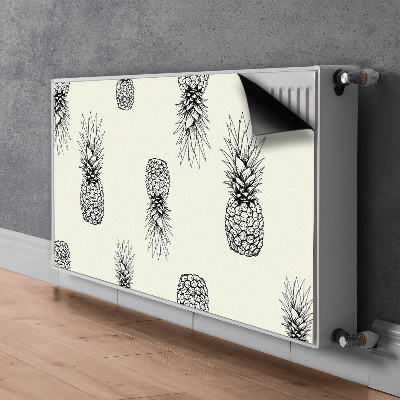 Cache radiateur déco Ananas en plastique