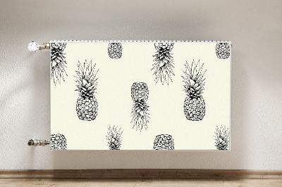 Cache radiateur déco Ananas en plastique