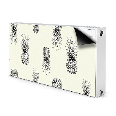 Cache radiateur déco Ananas en plastique