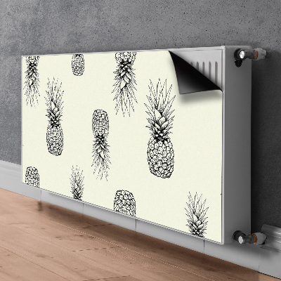 Cache radiateur déco Ananas en plastique