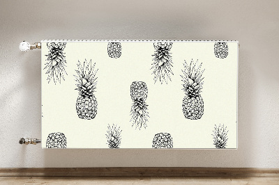 Cache radiateur déco Ananas en plastique