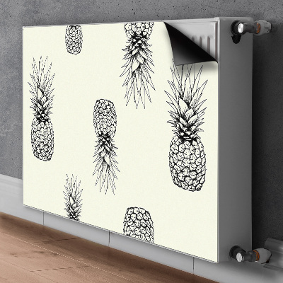 Cache radiateur déco Ananas en plastique