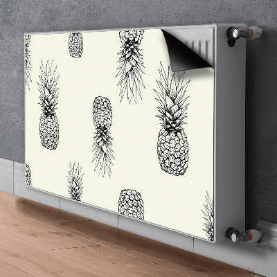 Cache radiateur déco Ananas en plastique