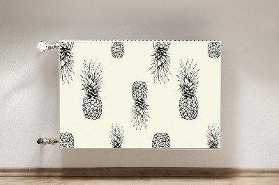 Cache radiateur déco Ananas en plastique