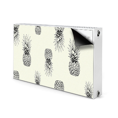 Cache radiateur déco Ananas en plastique