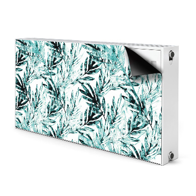 Cache radiateur déco Paume tropicale