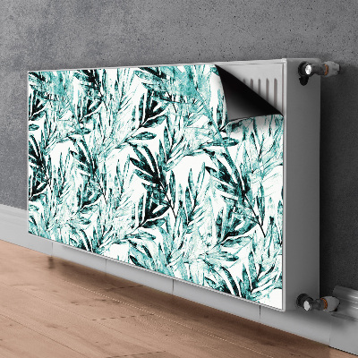 Cache radiateur déco Paume tropicale