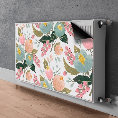 Tapis de radiateur décoratif Fleurs peintes