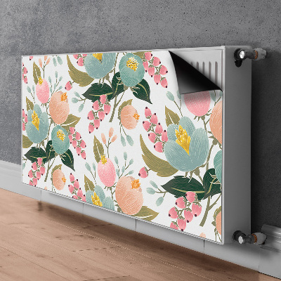 Tapis de radiateur décoratif Fleurs peintes